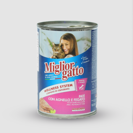 Miglior Gatto wet cat food with lamb & liver 400gr