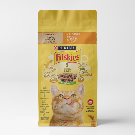 Purina Friskies wet cat food with Chicken in Gravy 85g