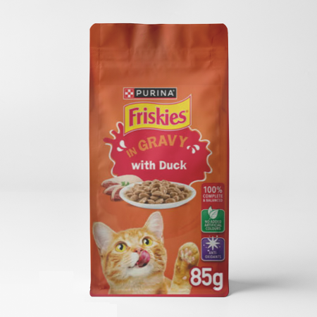 Purina Friskies Wet Cat Food with duck in gravy 85g