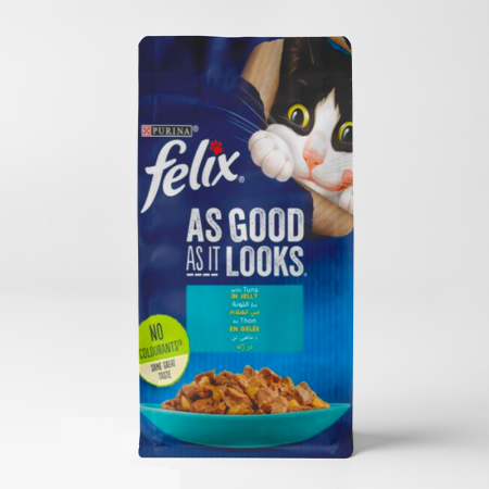 purina felix As Good As it Looks  Wet Food with Tuna in Jelly for adult cats .85gr