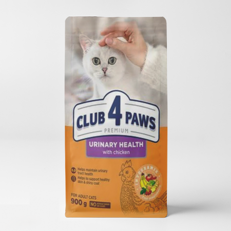 club 4 paws urinary health dry food for adult cats 900gr