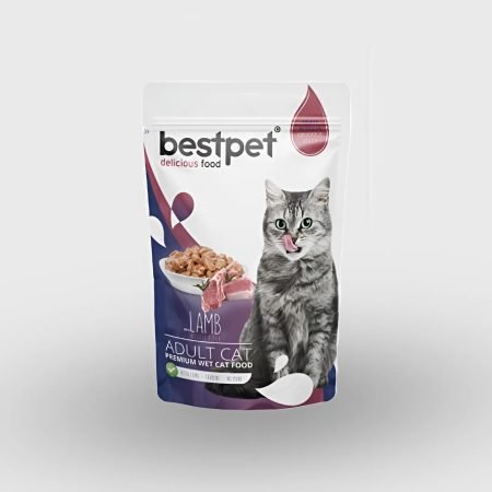 bestpet wet food with lamb in jelly for adult cats 85gr