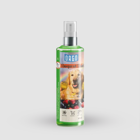 orgo pampered pans dog perfume sweet berry scent 225ml