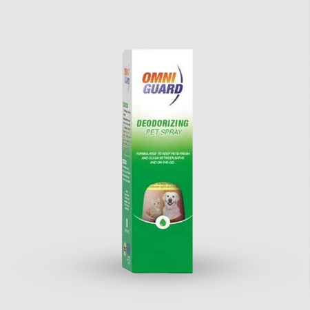 omni guard deodorizing pet spray lemon scent 120ml