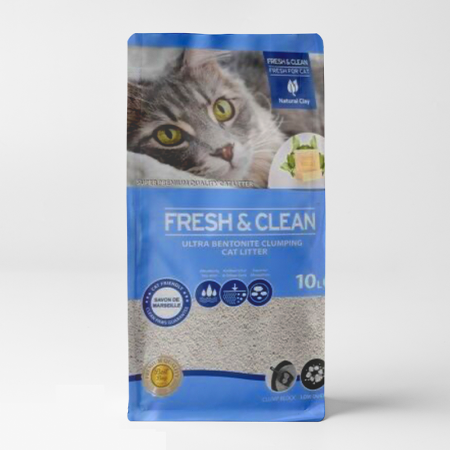 fresh & clean bentonite ultra clumping cat litter Marseille soap scent 10L
