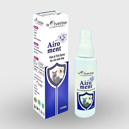 wolverine airoment anti-flea & tick pet spray 30ml