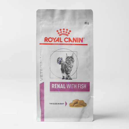 royal canin renal wet cat food thin slices with fish in gravy 85gr