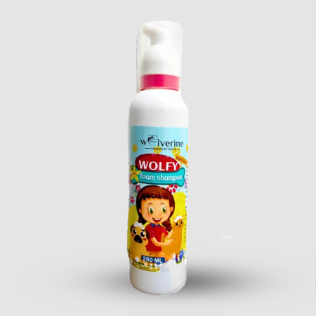 wolverine wolfy pet foam shampoo vanilla scent 250ml