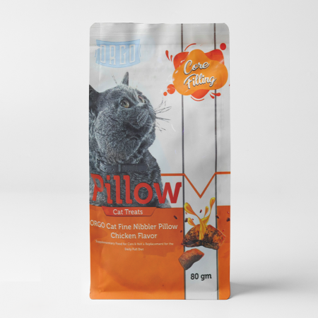 orgo pillow cat treats chicken flavor 80gr