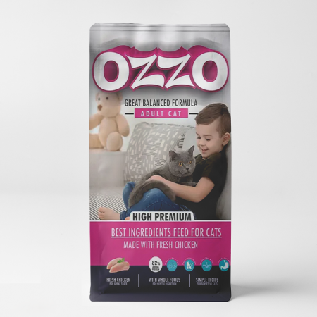 ozzo dry food with chicken for sensitive adult cats 1kg