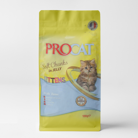 procat wet food chunks with tuna in jelly for kittens 100gr