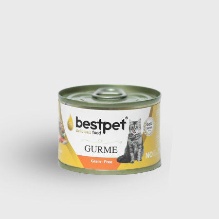bestpet gurme wet food chunks with beef in jelly for adult cats 100gr