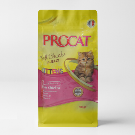 procat wet food chunks with chicken in jelly for kittens (up to 12months)