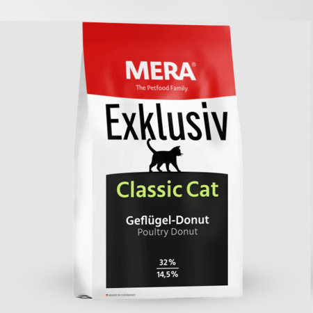 mera exklusiv classic dry cat food with poultry 10kg