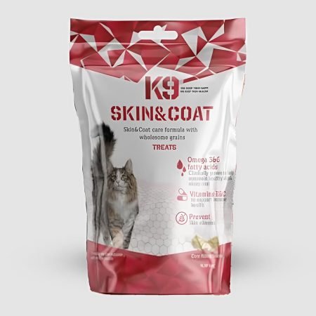 k9 skin & coat cat treats with grains 60gr