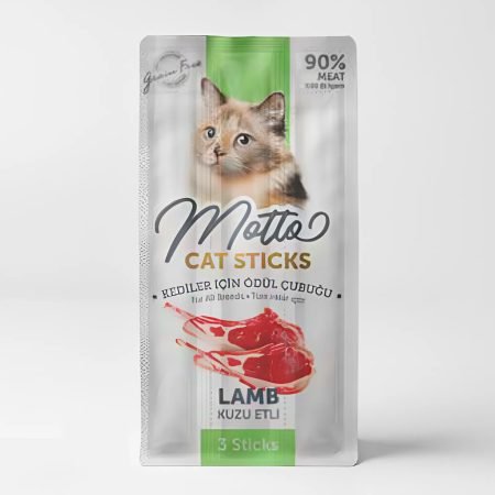 motto stick treats with lamb for adult cats 3per pack