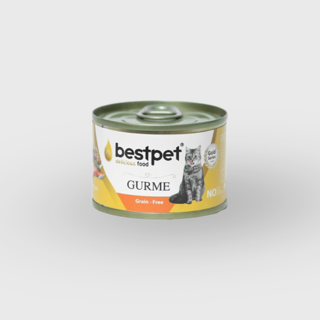 bestpet gurme wet food chunks with chicken in jelly for adult cats 100gr