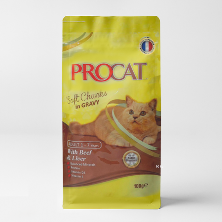 ProCat Soft Chunks in Gravy with Vegetables – Beef & Liver Flavor