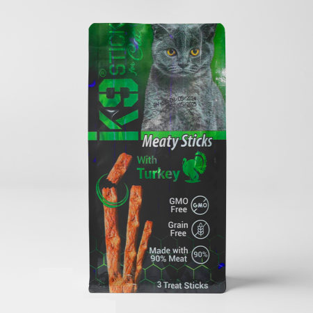 K9 Meaty Sticks for Cats – Turkey (3 Treat Sticks)