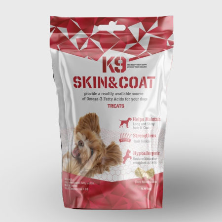 K9 Skin & Coat Treats with Omega-3 Fatty Acids (80g)