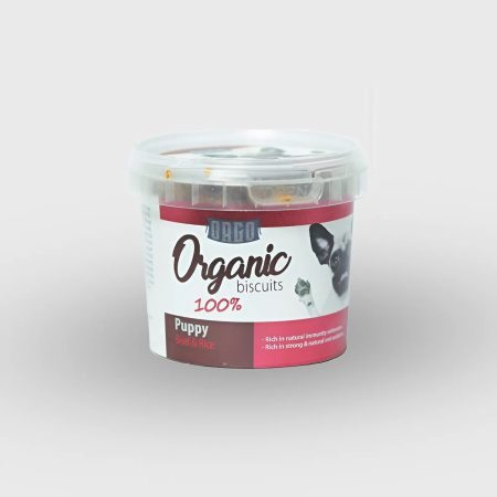 Organic Puppy Biscuits – Beef & Rice Flavor
