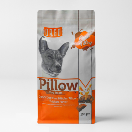 Orgo Pillow Dog Treats with Chicken Flavor, 100gm