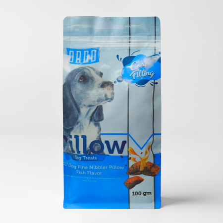 Orgo Pillow Dog Treats with Fish Flavor, 100gm