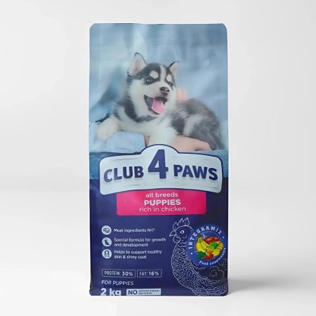 Club 4 Paws All Breeds Puppies Rich in Chicken - Fuel Your Puppy's Growth (2kg)