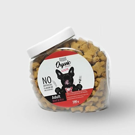 DAGO Organic Dog Biscuits - Beef & Rice (500g)