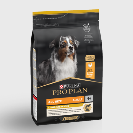 Purina Pro Plan Adult All Sizes Light/Sterilised - Weight Management for Adult Dogs