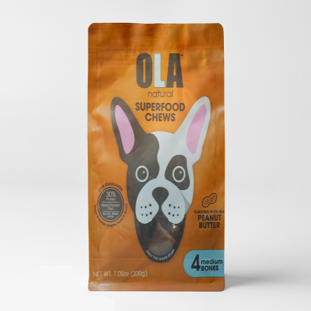 OLA Natural Superfood Chews – Peanut Butter Flavor