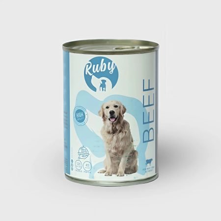 Ruby Wet Dog Food with Beef – Premium Protein-Packed Meal (400g)