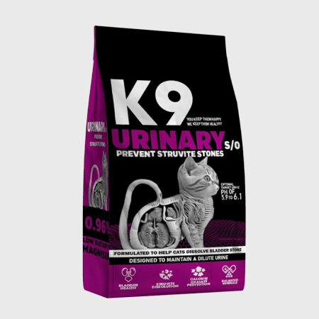  K9 Urinary S/O Cat Dry Food, 2kg – Dissolves Struvite Stones & Promotes Urinary Health