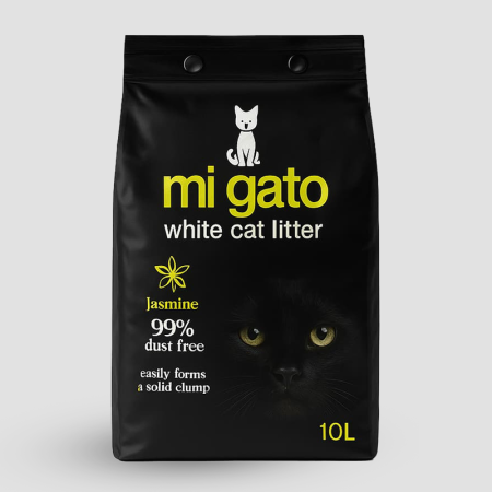 Mi Gato White Cat Litter with Jasmine Scent - 10L