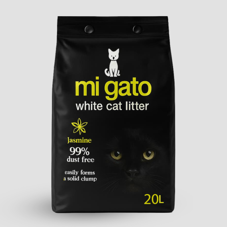 Mi Gato White Cat Litter with Jasmine Scent - 20L